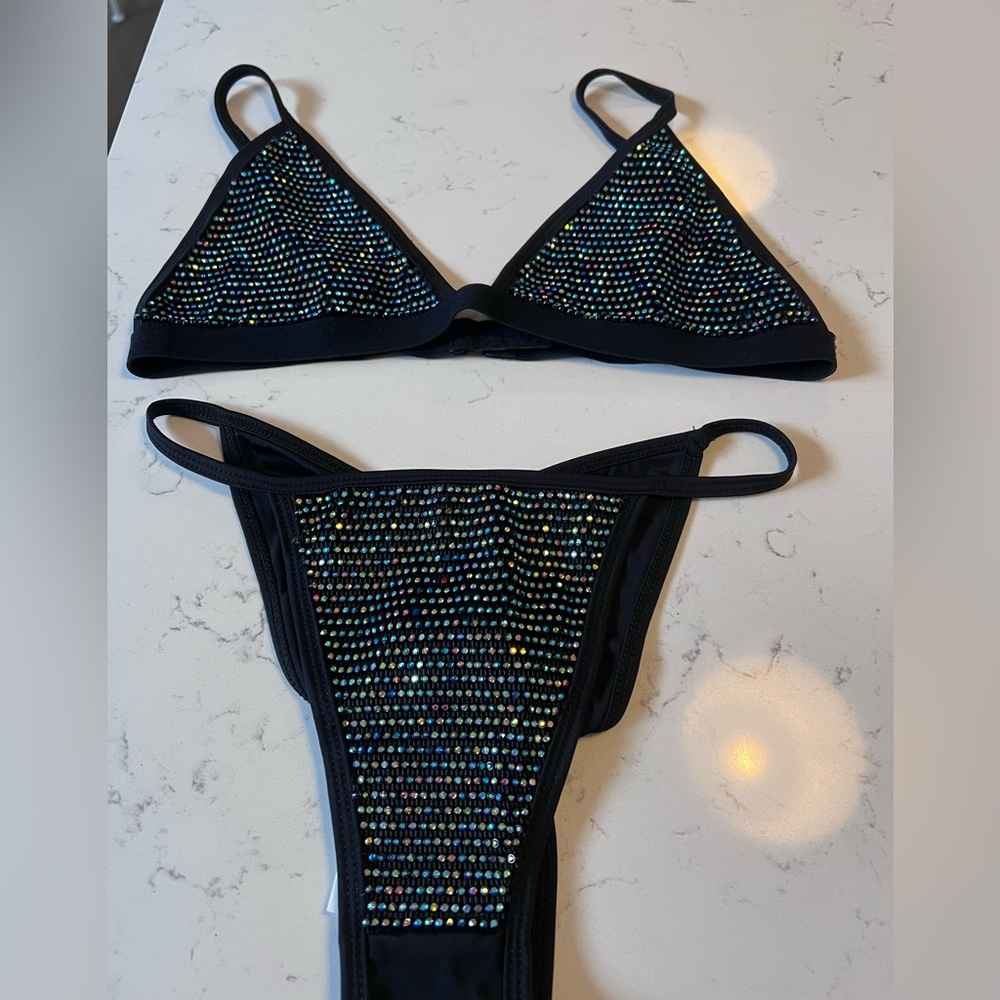 Rhinestone Bikini Set
